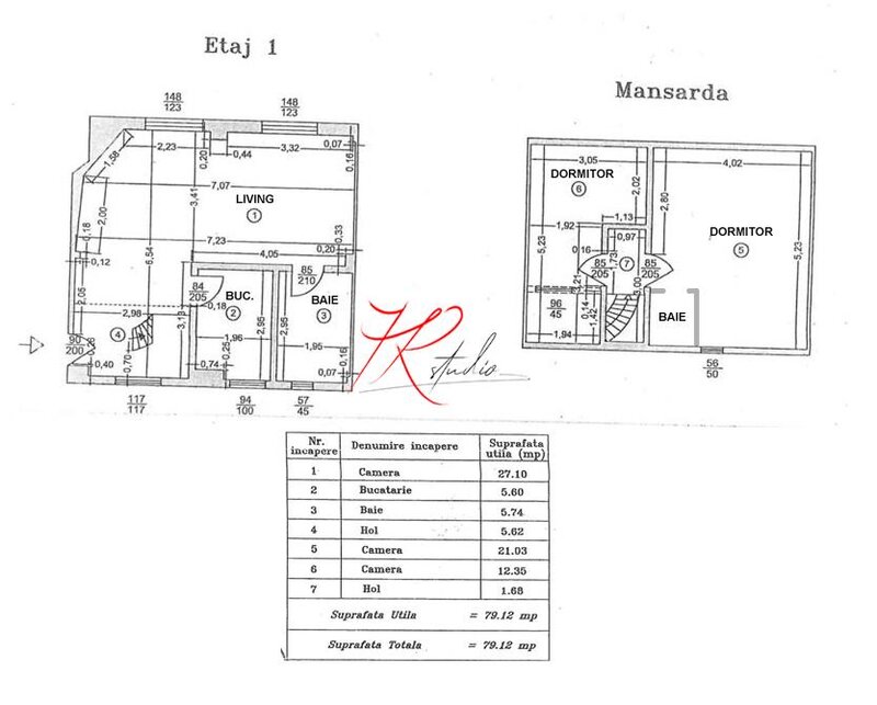 Plumbuita, vanzare duplex in vila, 3 camere, mobilat si utilat, cu CT.